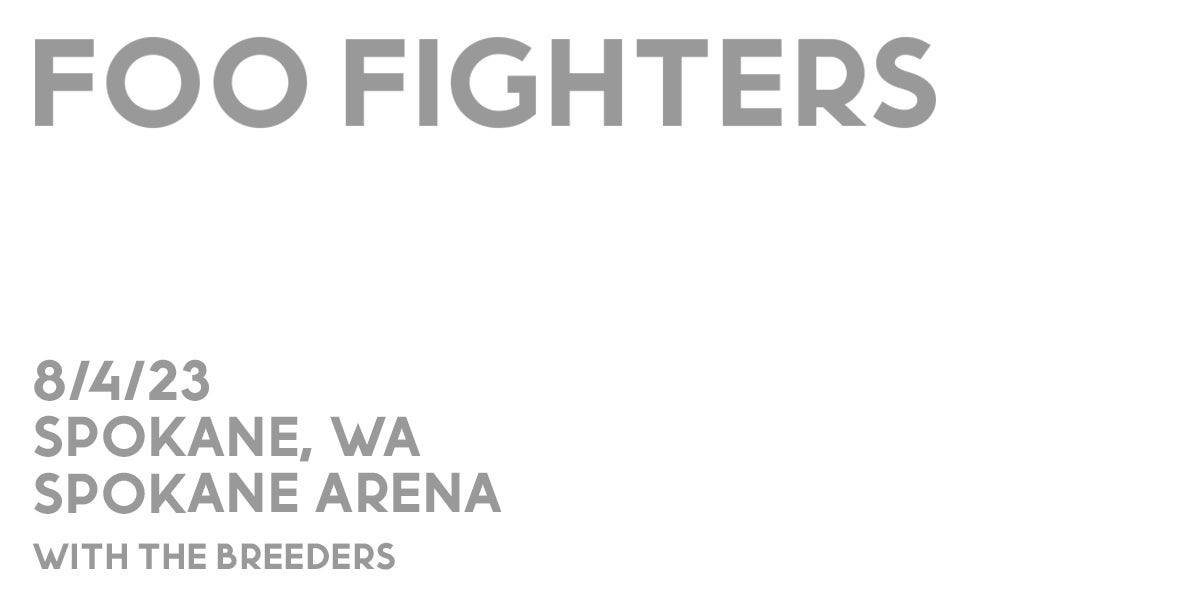 Foo Fighters TicketsWest